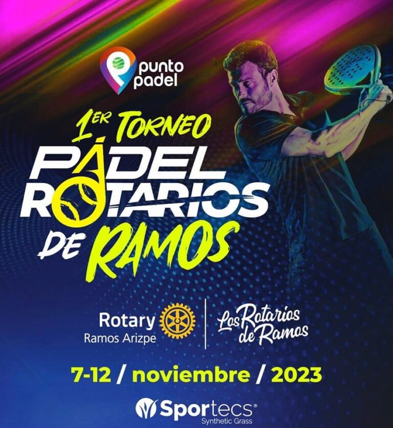 Prepara Rotarios de Ramos Arizpe primer torneo de pádel con causa 