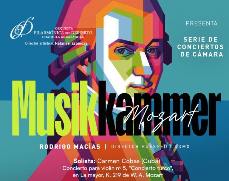 Presenta Cultura Coahuila el concierto Musikkammercon música de Mozart