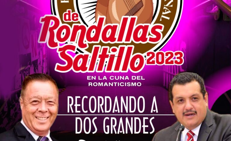 Rinden homenaje a dos grandes de la rondalla, en el marco del Festival Internacional de Rondallas Saltillo 2023