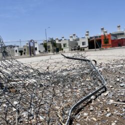 Vándalos destruyen malla ciclónica de canchas en la colonia Villasol 2