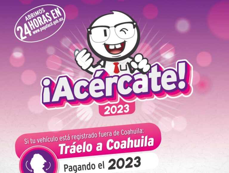 Coahuilense, aprovecha las promociones en control vehicular y ponte al corriente