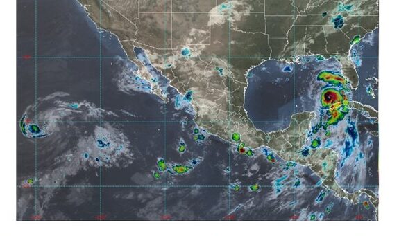 “Idalia” se convierte en Huracán y se desplaza hacia Florida; dejará lluvias fuertes en Yucatán