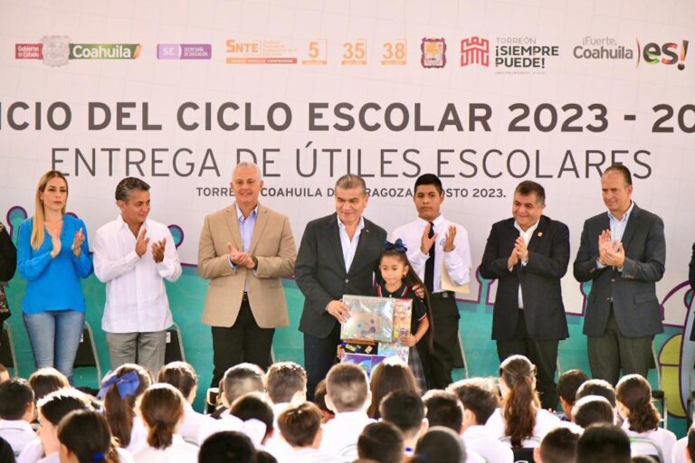 Inauguran en Torreón el ciclo escolar 2023 – 2024