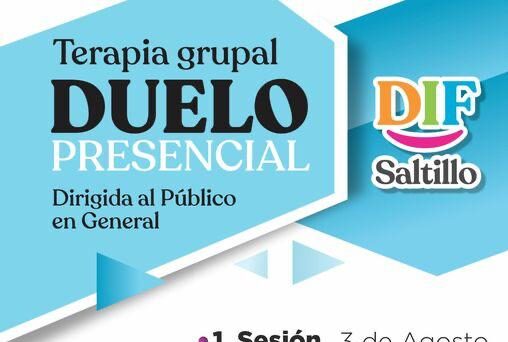 Llevará a cabo DIF Saltillo Terapia de Duelo