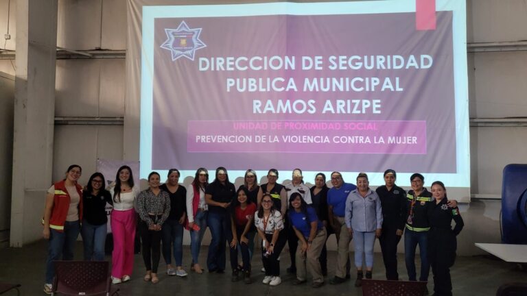 Policía de Ramos Arizpe fortalece acciones para prevenir violencia contra la mujer