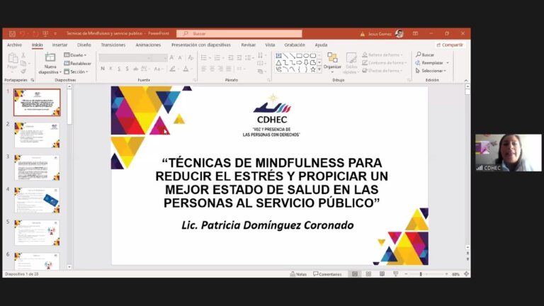 CDHEC capacita a funcionarios de Coahuila en técnicas de Mindfulness para reducir el estrés laboral