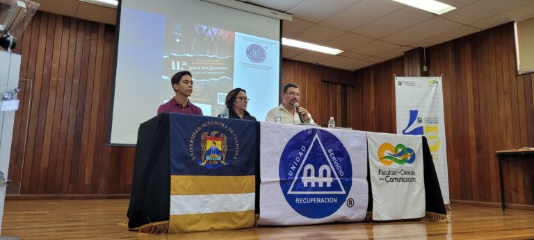 En la Facultad de Ciencias de la Comunicación inauguran la Semana Nacional de Alcohólicos Anónimos para los jóvenes