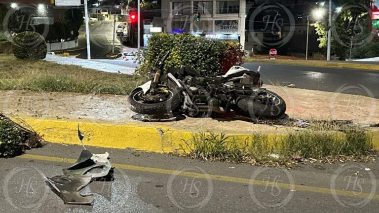 Muere motociclista en Saltillo; circulaba a exceso de velocidad