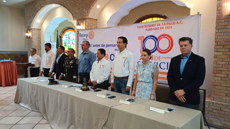 Presenta Club Rotario de Saltillo programa de trabajo rumbo a su centésimo aniversario