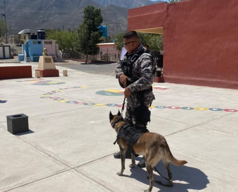 Unidad Canina Municipal visita ejidos de Ramos Arizpe