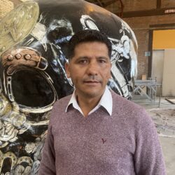 Avanza construcción de catrina monumental de Ramos Arizpe; cabeza será robotizada 