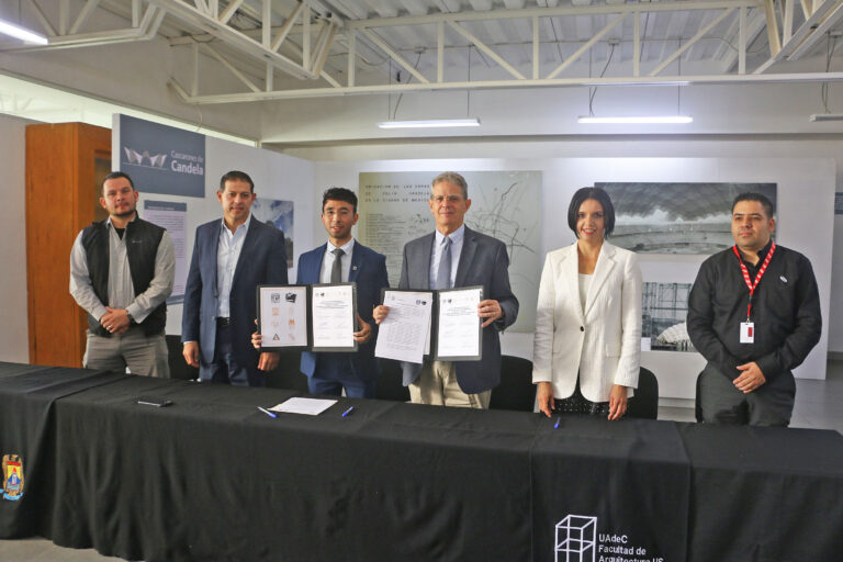 Facultades de Arquitectura de la UAdeC y UNAM Firman Convenio e Inauguran la Exposición «Cascarones de Candela»