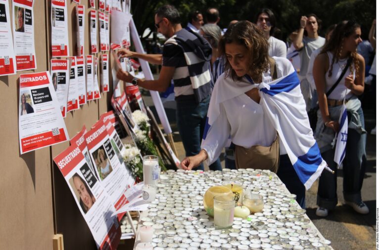 Protestan en México vs Hamas; urgen paz en Gaza