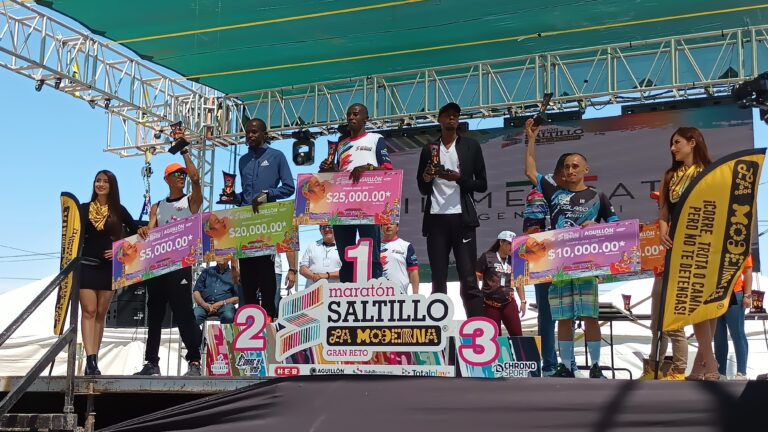 Repite el keniano Stephen Ndege la hazaña en el Maratón Saltillo La Moderna 2023