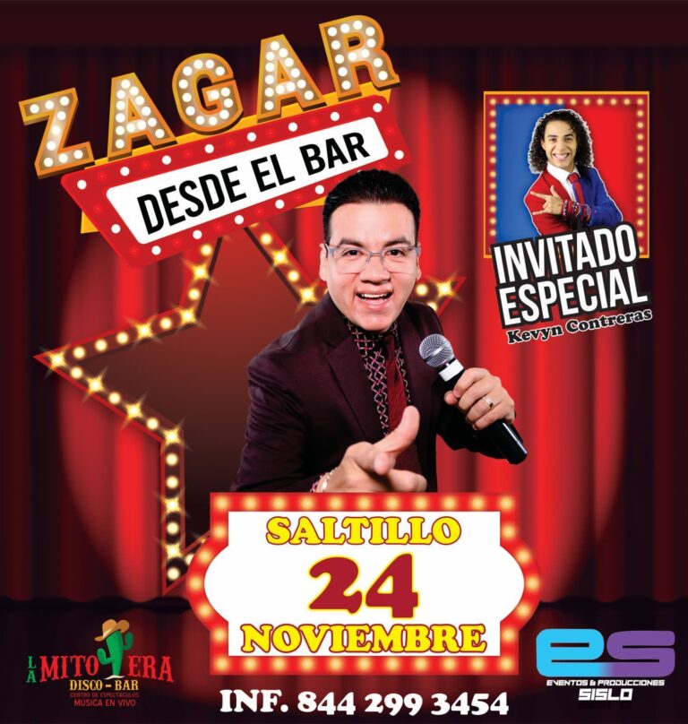 José Luis Zagar llegará a Saltillo para regalarnos una noche de comedia