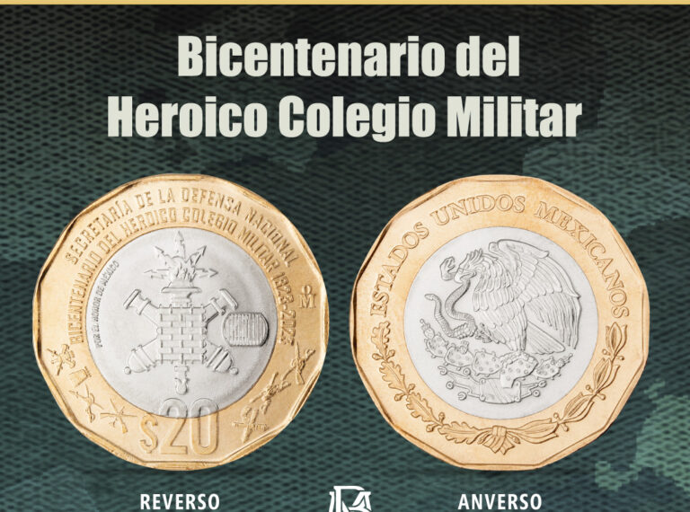 Lanzan moneda por los 200 años del Colegio Militar