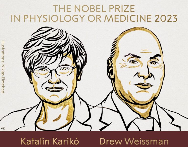 Otorgan el Premio Nobel de Medicina a Kariko y Weissman por desarrollar las vacunas ARNm contra el Covid-19