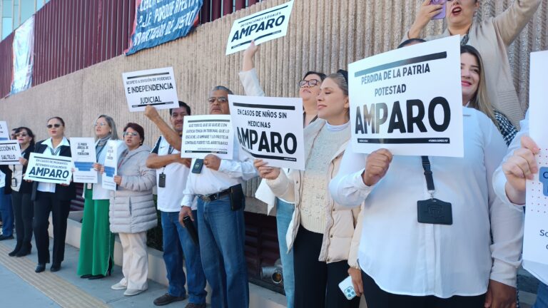 Se suman empleados del Poder Judicial en Saltillo a protestas nacionales por recorte presupuestal 