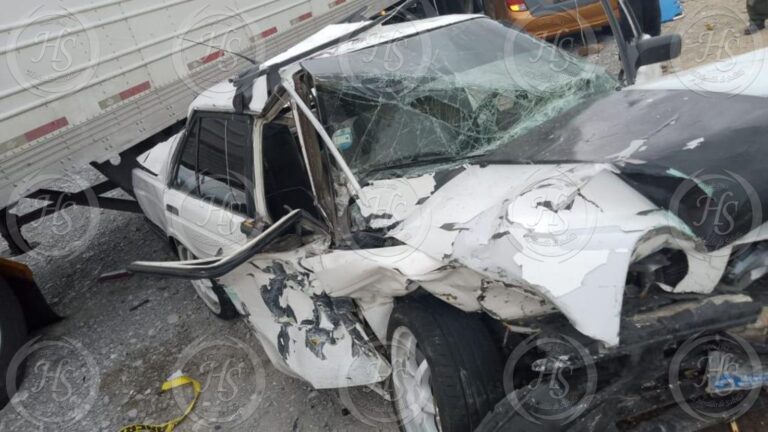 Tres personas heridas tras accidente en la carretera a Monclova