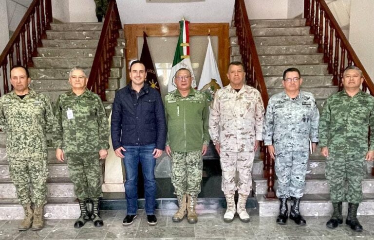 Manolo refuerza alianza con el Ejército Mexicano para mantener seguro a Coahuila