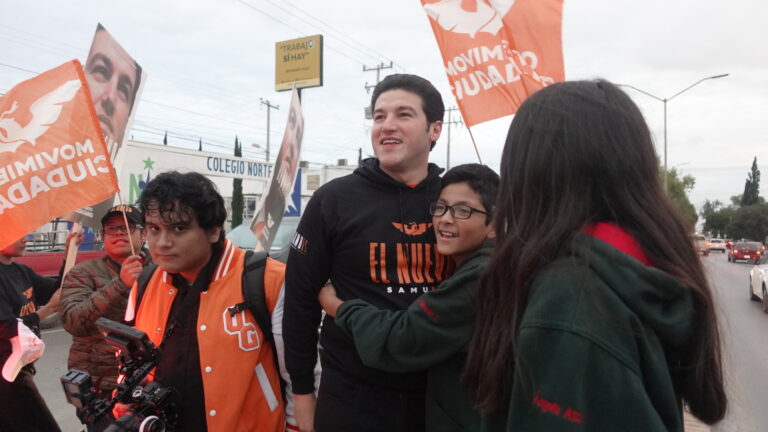 Visita Saltillo Samuel García, precandidato a la presidencia de la República por Movimiento Ciudadano