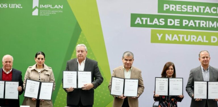 Presentan alcalde y gobernador Atlas de Patrimonio Cultural y Natural de Saltillo