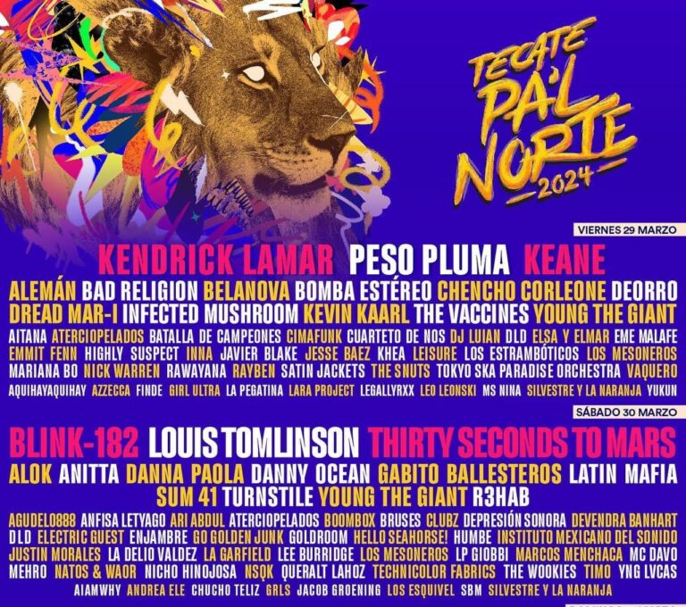 Tecate Pal Norte anuncia su cartel de artistas con muchas sorpresas