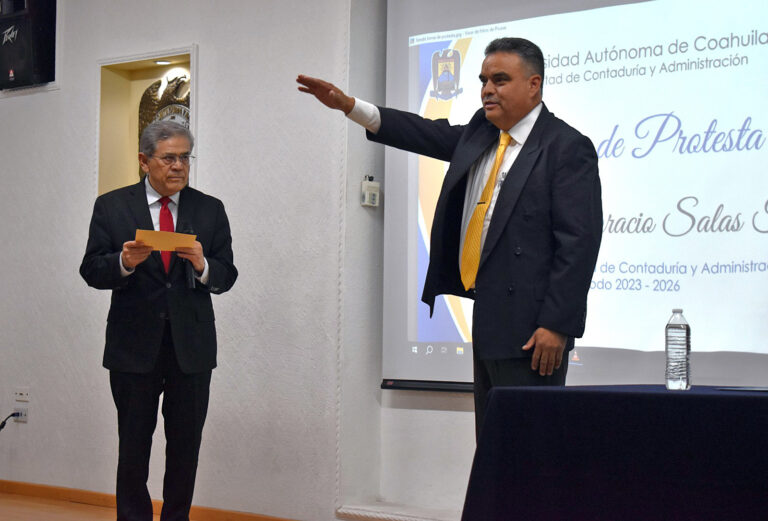 Toma protesta como nuevo director de la Facultad de Contaduría y Administración UN, Luis Horacio Salas Torres