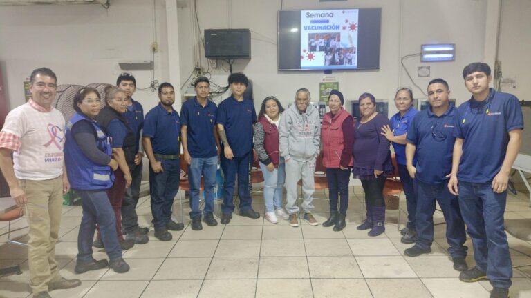 Llevan mensaje de amor y prevención contra el cáncer a trabajadores del sector industrial en Ramos Arizpe 