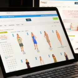 Milan, Italy – May 7, 2017: Zappos website homepage. It’s a fash