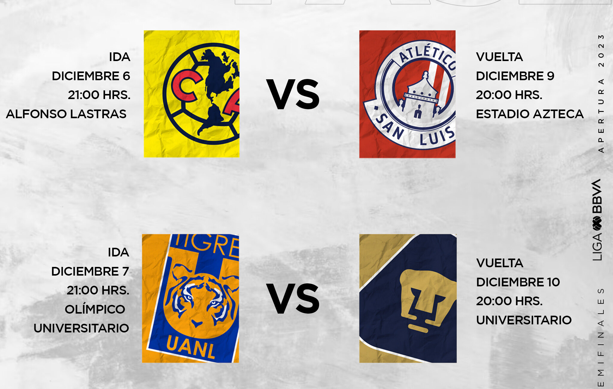 Liga MX anuncia fechas y horarios para Semifinales