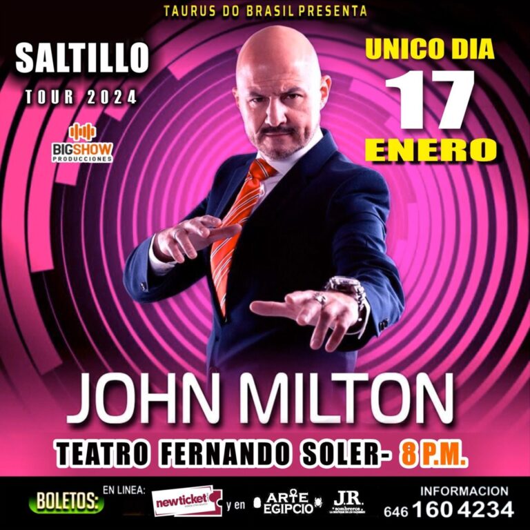 Llegará John Milton a Saltillo con el mejor espectáculo de hipnotismo moderno