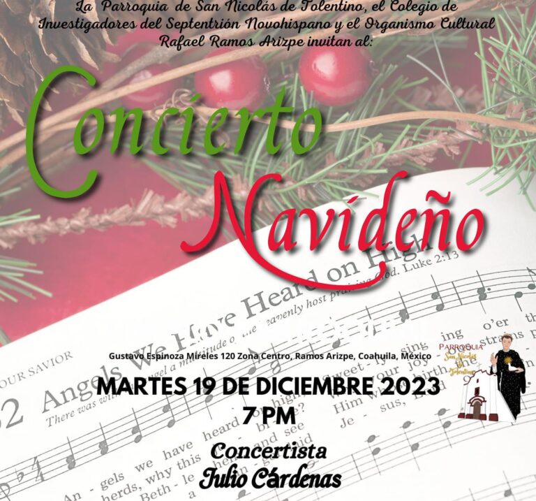 Parroquia San Nicolás de Tolentino invita al recital navideño de guitarra del concertista Julio Cárdenas  