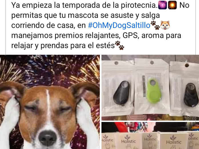 Ante uso de pirotecnia por festividades, ofrecen en redes sociales tranquilizantes para mascotas