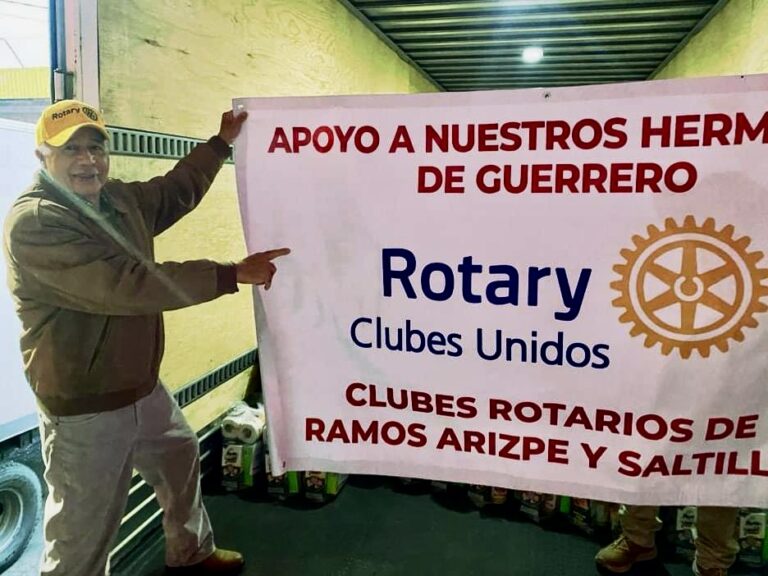 Clubes Rotarios de Ramos Arizpe y Saltillo envían tráiler con ayuda a Acapulco