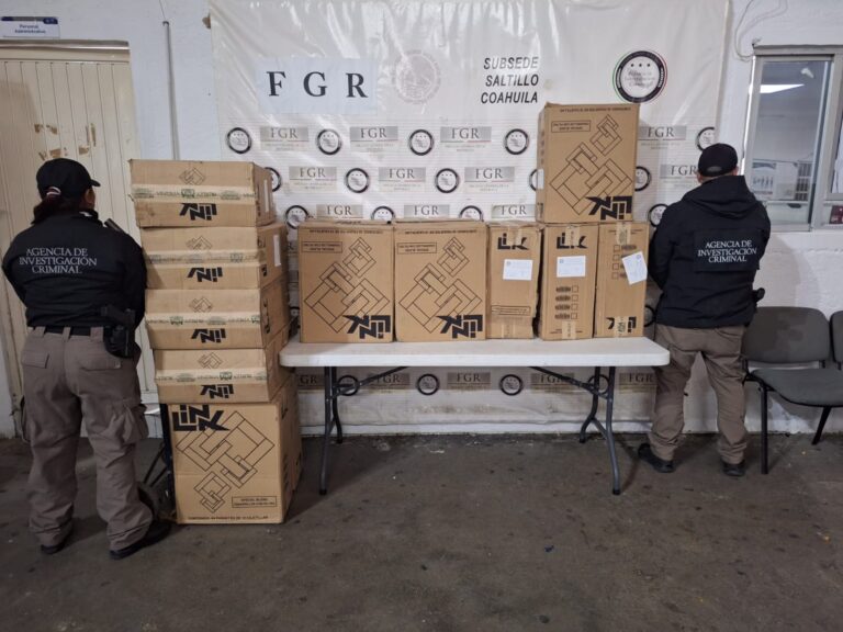 En cateo, FGR aseguró más de 200 mil piezas de cigarros apócrifos en Saltillo