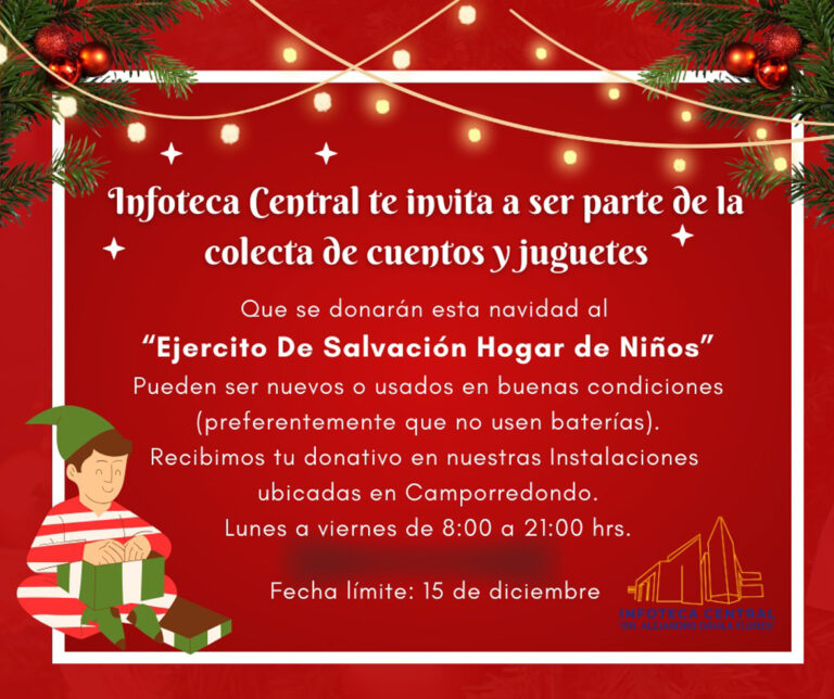 Invita Infoteca Central de la UA de C a unirse a la colecta de cuentos y juguetes