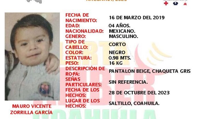 Son 10 los menores desaparecidos en Coahuila