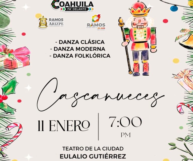 Alumnos de danza de Casa de la Cultura Ramos Arizpe presentarán ‘El Cascanueces’ 