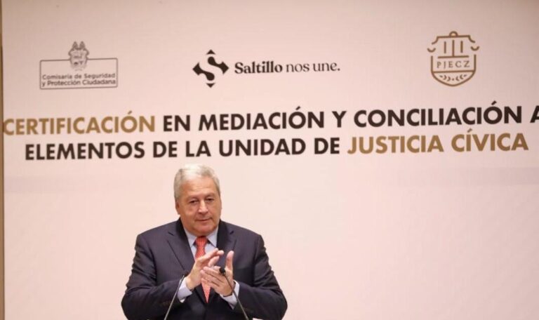 Certifican a policías de Saltillo en mediación y conciliación; primeros en el país