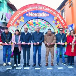 Román Alberto Cepeda González reactiva el Mercado de las Mujeres Campesinas del Cañón de Jimulco