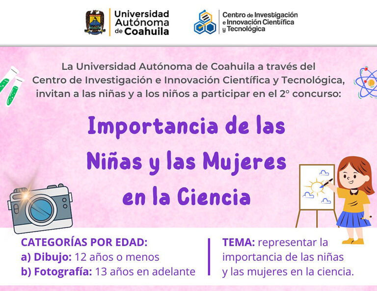 Convoca UA de C a niñas y niños a participar en el segundo concurso “Importancia de las Niñas y las Mujeres en la Ciencia”