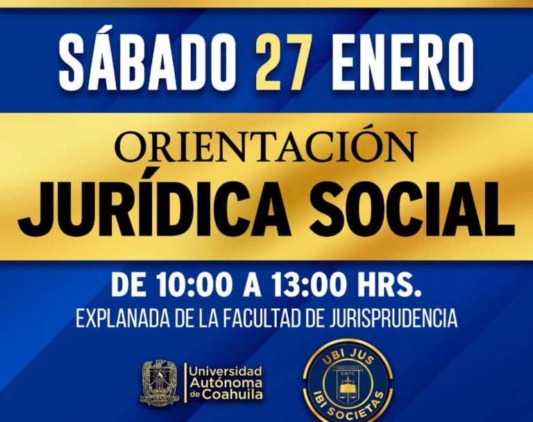 Invita Facultad de Jurisprudencia de la UA de C a la jornada gratuita “Juris te Orienta”