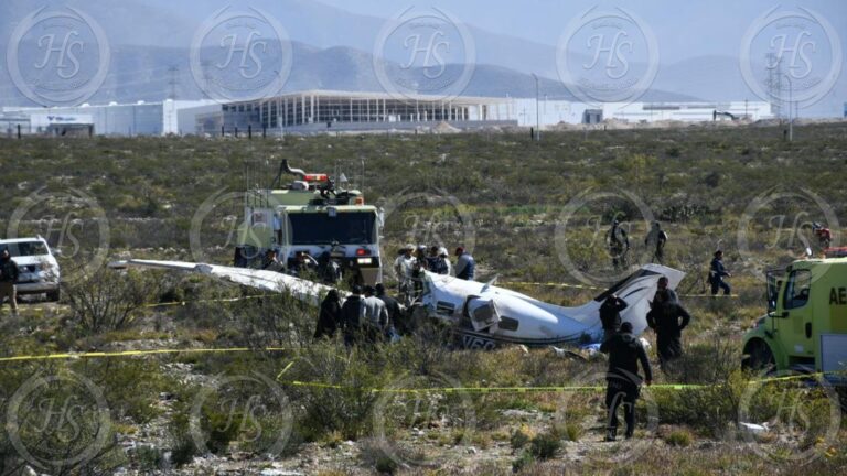 Se desploma avioneta en Ramos Arizpe; cuatro personas sin vida