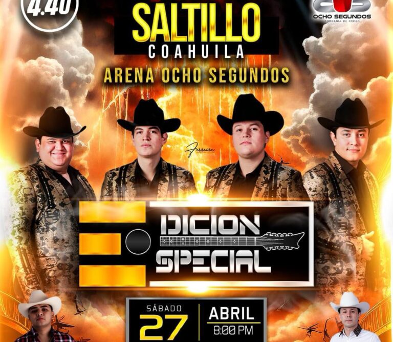 Grupo Edición Especial llegará por primera vez a Saltillo con un concierto inolvidable