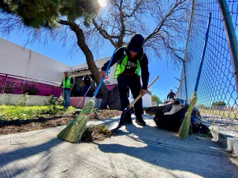 Realizan detenidos servicio comunitario; impulsa Saltillo Justicia Cívica