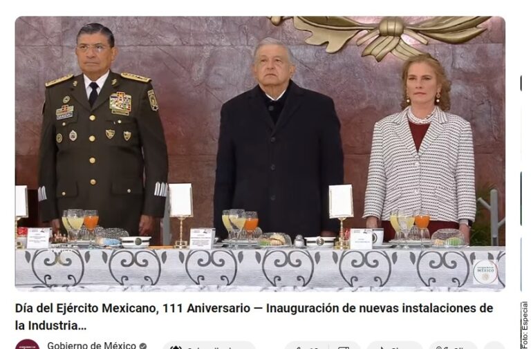 Agradece AMLO al Ejército y niega militarización