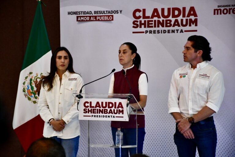 Claudia Sheinbaum se reúne con militancia y simpatizantes en Ramos Arizpe