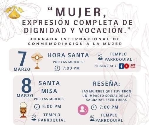 En capilla San Juan de los Lagos de Ramos Arizpe invitan a participar en la “Jornada de la Mujer” 