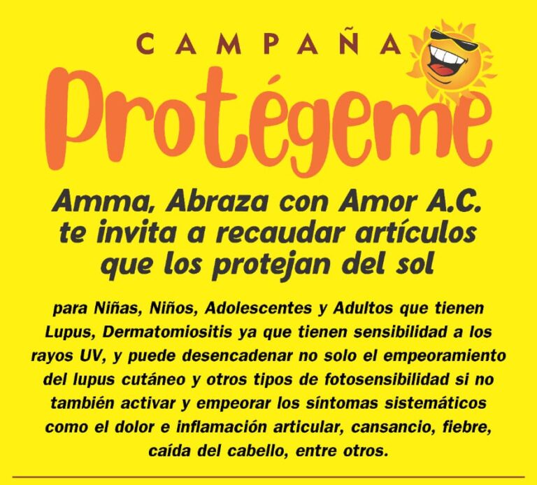 Lanza Fundación AMMA AC campaña “Protégeme” para personas con lupus